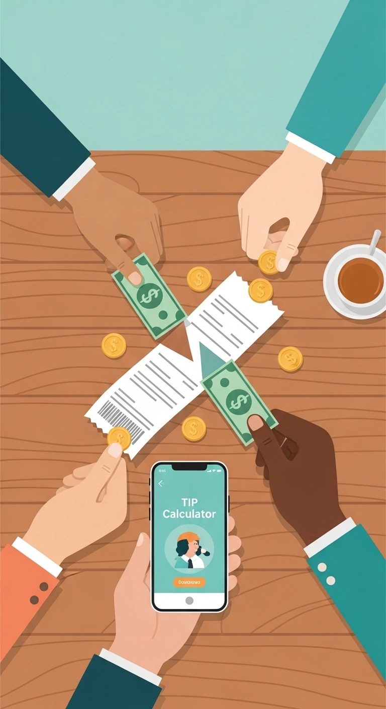 Shared Bill Tip Calculator — Split Costs Fairly